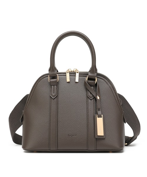 Ungrid（アングリッド）の「【Ungrid/アングリッド】ワイドショルダー　ハンドバッグ　ブガッティ型　チャーム付き（ハンドバッグ・レディース・カーキ/ダークブラウン/グレイッシュベージュ/アイボリー/キャメル/ブラック・FREE）」の12枚目の写真