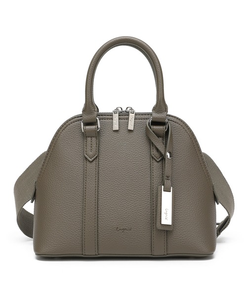 Ungrid（アングリッド）の「【Ungrid/アングリッド】ワイドショルダー　ハンドバッグ　ブガッティ型　チャーム付き（ハンドバッグ・レディース・カーキ/ダークブラウン/グレイッシュベージュ/アイボリー/キャメル/ブラック・FREE）」の14枚目の写真