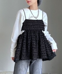 PAGEBOY | フェザーペプラムキャミ(ベスト)