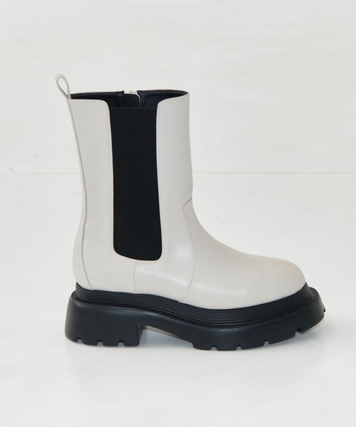 CITY TOKYO（シティトウキョウ）の「サイドゴアブーツ（ブーツ・レディース・アイボリー/ブラック・2/1）」の16枚目の写真