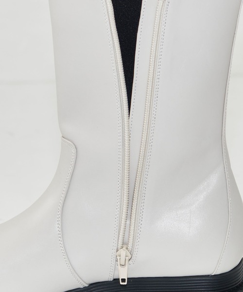 CITY TOKYO（シティトウキョウ）の「サイドゴアブーツ（ブーツ・レディース・アイボリー/ブラック・2/1）」の20枚目の写真