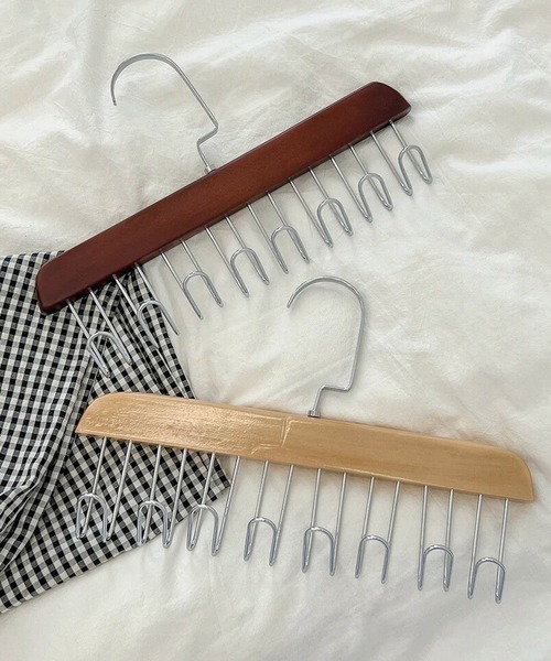 ウッド デザイン 8フック ハンガー #_（収納グッズ）｜Port（ポート
