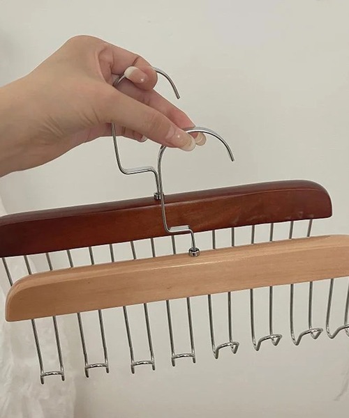 ウッド デザイン 8フック ハンガー #_（収納グッズ）｜Port（ポート
