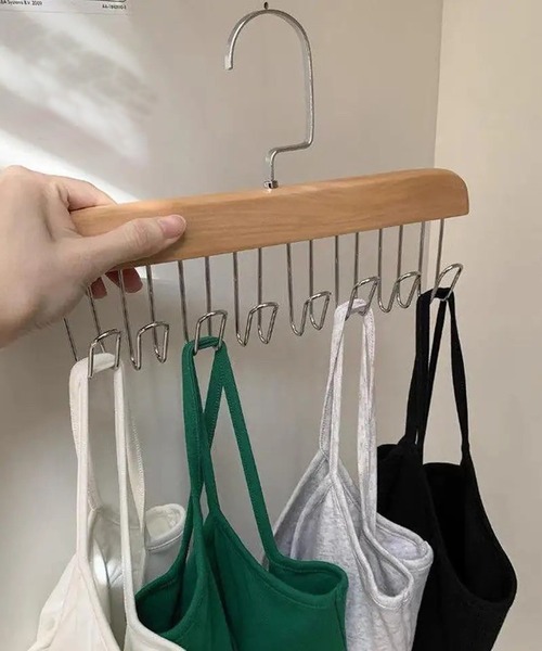 ウッド デザイン 8フック ハンガー #_（収納グッズ）｜Port（ポート