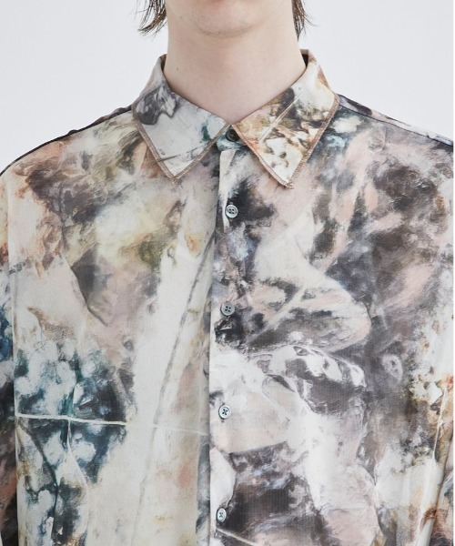 TAAKK（ターク）の「【TAAKK/ターク】TULLE SHIRTS（シャツ/ブラウス・メンズ・ブラウン/オレンジ・2/3）」の6枚目の写真