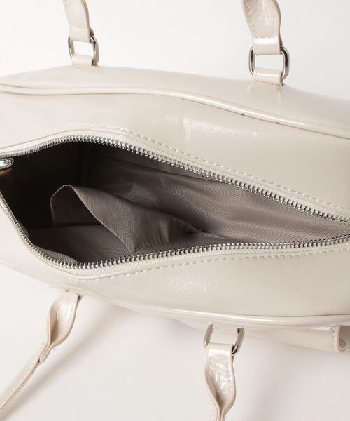 WEGO（ウィゴー）の「WEGO/ダブルポケットハンドバッグ（ハンドバッグ・レディース・ホワイト/ブラック・FREE）」の15枚目の写真