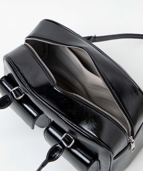 WEGO（ウィゴー）の「WEGO/ダブルポケットハンドバッグ（ハンドバッグ・レディース・ホワイト/ブラック・FREE）」の8枚目の写真