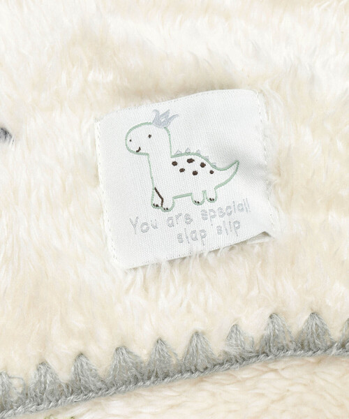 SLAP SLIP BABY（スラップスリップベビー）の「【お揃い】恐竜お花刺しゅう総柄おくるみベビー（おくるみ・キッズ・ピンク系その他/ホワイト系その他2・FREE）」の12枚目の写真