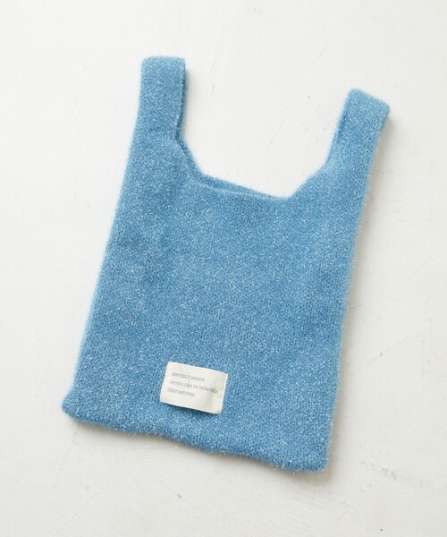 FREAK'S STORE（フリークスストア）の「限定展開　ラメニット トートバッグ（トートバッグ・レディース・ピンク/ブラック/オフホワイト/ブルー・ONE SIZE）」の3枚目の写真