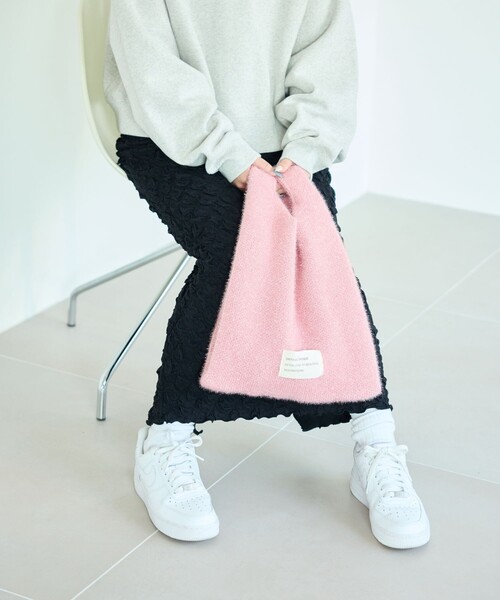 FREAK'S STORE（フリークスストア）の「限定展開　ラメニット トートバッグ（トートバッグ・レディース・ピンク/ブラック/オフホワイト/ブルー・ONE SIZE）」の11枚目の写真