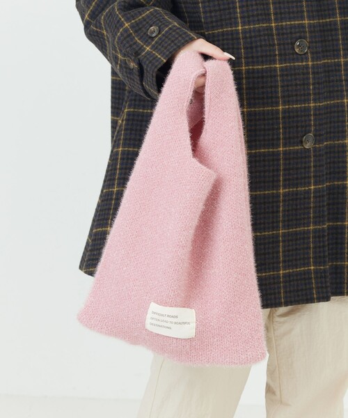 FREAK'S STORE（フリークスストア）の「限定展開　ラメニット トートバッグ（トートバッグ・レディース・ピンク/ブラック/オフホワイト/ブルー・ONE SIZE）」の14枚目の写真