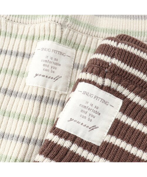 apres les cours（アプレレクール）の「あったかリブニットレギンス/7days Style pant（レギンス/スパッツ・キッズ・ブラック/ブラウン/アイボリー/ベージュ・120/90/80/130/110/100）」の7枚目の写真