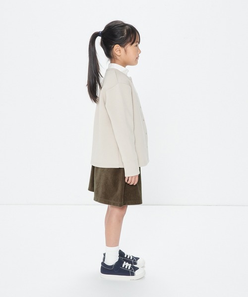 無印良品(ムジルシリョウヒン)の「ジャージーコーデュロイキュロット(キッズ)(その他パンツ・キッズ・スモークピンク/チャコールグレー/ダークブラウン系・140/130/120/110/150)」の16枚目の写真
