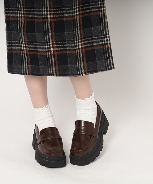 ESPERANZA（エスペランサ）の「厚底ローファー【ESPERANZA_blanca】（ローファー・レディース・ダークブラウン/ブラック・L/M/S/LL）」の19枚目の写真