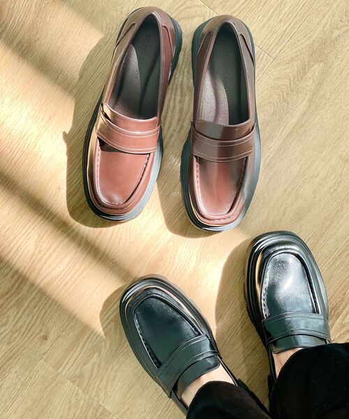 ESPERANZA（エスペランサ）の「厚底ローファー【ESPERANZA_blanca】（ローファー・レディース・ダークブラウン/ブラック・L/M/S/LL）」の21枚目の写真