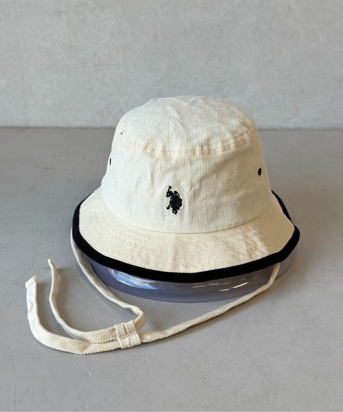 U.S. POLO ASSN.（ユーエスポロアッスン）の「コード付きコーデュロイバケハ（ハット・メンズ・ブラック/アイボリー・FREE）」の7枚目の写真