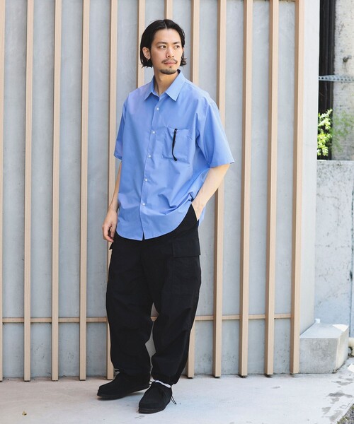 B:MING by BEAMS(ビーミングバイビームス)の「B:MING by BEAMS / ブロード レギュラーカラー ショートスリーブ シャツ(シャツ/ブラウス・メンズ・ブルー/サックスブルー・SMALL/MEDIUM/X-LARGE/LARGE)」の11枚目の写真