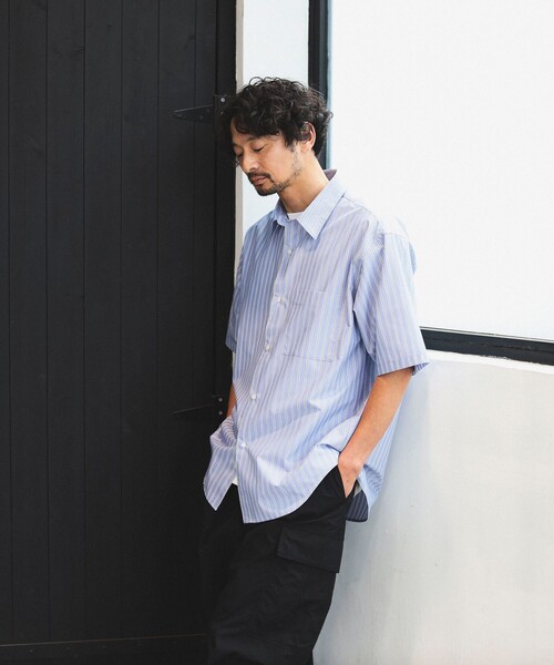 B:MING by BEAMS(ビーミングバイビームス)の「B:MING by BEAMS / ブロード レギュラーカラー ショートスリーブ シャツ(シャツ/ブラウス・メンズ・ブルー/サックスブルー・SMALL/MEDIUM/X-LARGE/LARGE)」の16枚目の写真