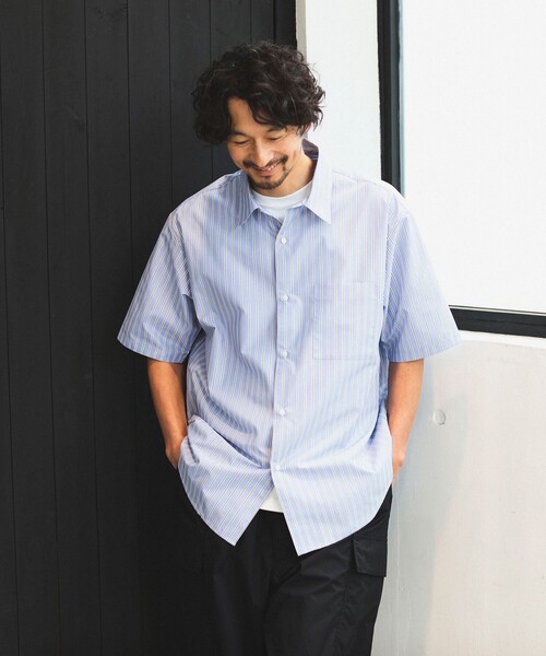 B:MING by BEAMS(ビーミングバイビームス)の「B:MING by BEAMS / ブロード レギュラーカラー ショートスリーブ シャツ(シャツ/ブラウス・メンズ・ブルー/サックスブルー・SMALL/MEDIUM/X-LARGE/LARGE)」の17枚目の写真