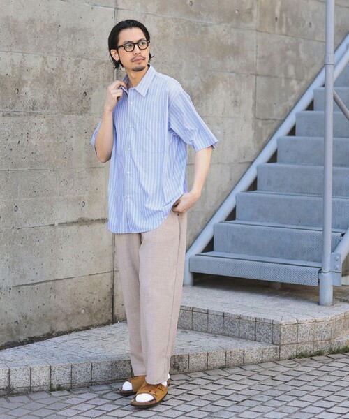 B:MING by BEAMS(ビーミングバイビームス)の「B:MING by BEAMS / ブロード レギュラーカラー ショートスリーブ シャツ(シャツ/ブラウス・メンズ・ブルー/サックスブルー・SMALL/MEDIUM/X-LARGE/LARGE)」の18枚目の写真