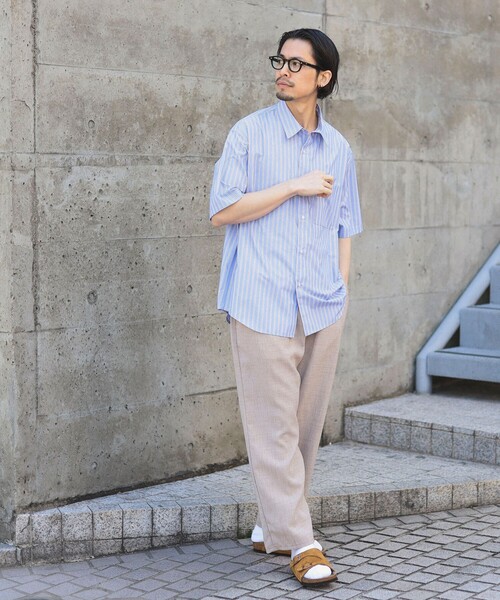 B:MING by BEAMS(ビーミングバイビームス)の「B:MING by BEAMS / ブロード レギュラーカラー ショートスリーブ シャツ(シャツ/ブラウス・メンズ・ブルー/サックスブルー・SMALL/MEDIUM/X-LARGE/LARGE)」の19枚目の写真