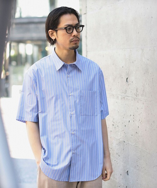 B:MING by BEAMS(ビーミングバイビームス)の「B:MING by BEAMS / ブロード レギュラーカラー ショートスリーブ シャツ(シャツ/ブラウス・メンズ・ブルー/サックスブルー・SMALL/MEDIUM/X-LARGE/LARGE)」の20枚目の写真