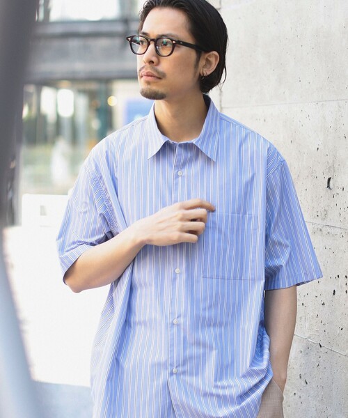B:MING by BEAMS(ビーミングバイビームス)の「B:MING by BEAMS / ブロード レギュラーカラー ショートスリーブ シャツ(シャツ/ブラウス・メンズ・ブルー/サックスブルー・SMALL/MEDIUM/X-LARGE/LARGE)」の21枚目の写真