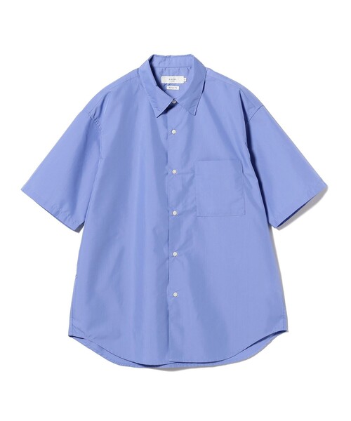 B:MING by BEAMS(ビーミングバイビームス)の「B:MING by BEAMS / ブロード レギュラーカラー ショートスリーブ シャツ(シャツ/ブラウス・メンズ・ブルー/サックスブルー・SMALL/MEDIUM/X-LARGE/LARGE)」の5枚目の写真