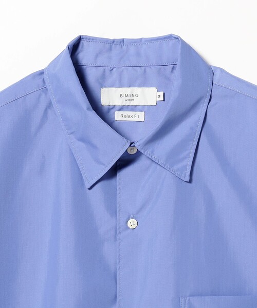 B:MING by BEAMS(ビーミングバイビームス)の「B:MING by BEAMS / ブロード レギュラーカラー ショートスリーブ シャツ(シャツ/ブラウス・メンズ・ブルー/サックスブルー・SMALL/MEDIUM/X-LARGE/LARGE)」の6枚目の写真