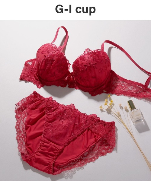 グラマーバストをしっかり支える】ブラジャー＆ショーツセット ウ