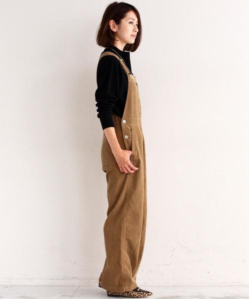 BEAUTY&YOUTH UNITED ARROWS（ビューティーアンドユースユナイテッドアローズ）の「BY ∵コーデュロイオーバーオール◆（サロペット/オーバーオール・レディース・ベージュ/ネイビー・SMALL/MEDIUM）」の3枚目の写真