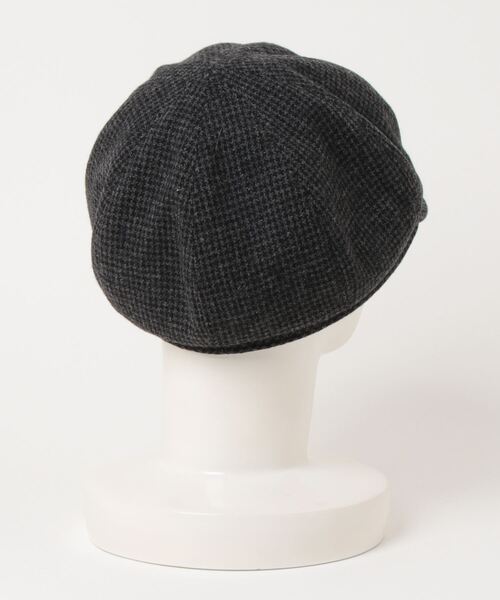 OVERRIDE(オーバーライド)の「OVERRIDE JP TWEED CASQUETTE(キャスケット・メンズ・グレー/ブラック/ネイビー・58cm/60cm)」の4枚目の写真