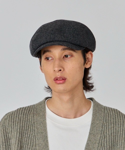 OVERRIDE(オーバーライド)の「OVERRIDE JP TWEED CASQUETTE(キャスケット・メンズ・グレー/ブラック/ネイビー・58cm/60cm)」の5枚目の写真