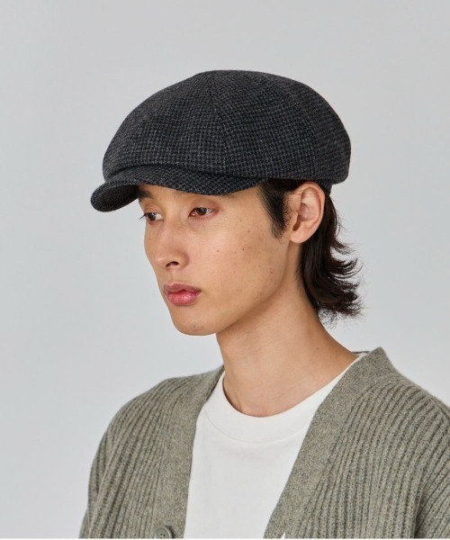 OVERRIDE(オーバーライド)の「OVERRIDE JP TWEED CASQUETTE(キャスケット・メンズ・グレー/ブラック/ネイビー・58cm/60cm)」の6枚目の写真