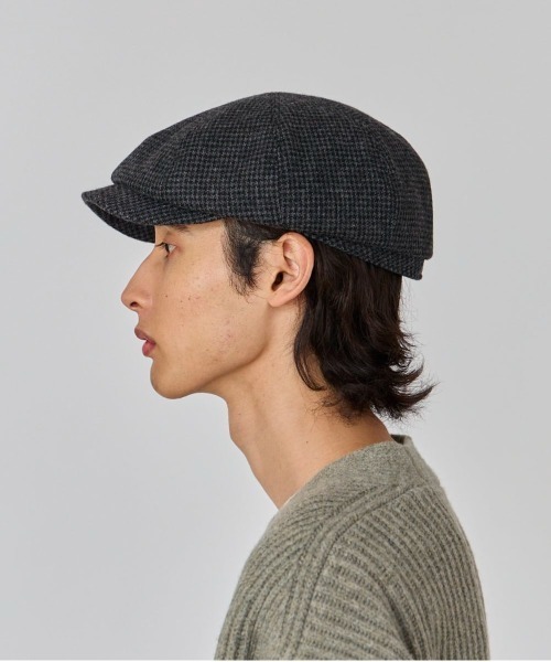 OVERRIDE(オーバーライド)の「OVERRIDE JP TWEED CASQUETTE(キャスケット・メンズ・グレー/ブラック/ネイビー・58cm/60cm)」の7枚目の写真