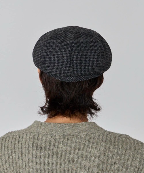 OVERRIDE(オーバーライド)の「OVERRIDE JP TWEED CASQUETTE(キャスケット・メンズ・グレー/ブラック/ネイビー・58cm/60cm)」の8枚目の写真