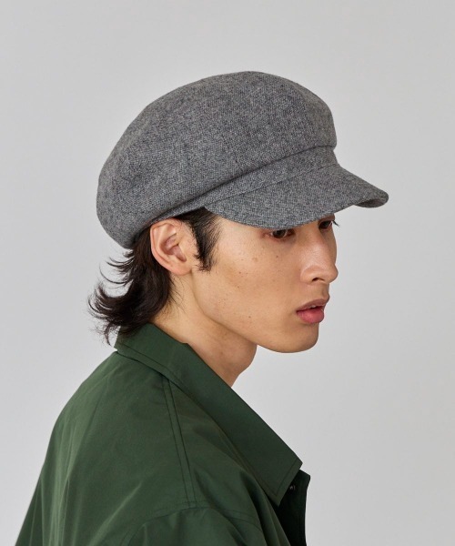 OVERRIDE(オーバーライド)の「OVERRIDE JP TWEED CASQUETTE(キャスケット・メンズ・グレー/ブラック/ネイビー・58cm/60cm)」の19枚目の写真