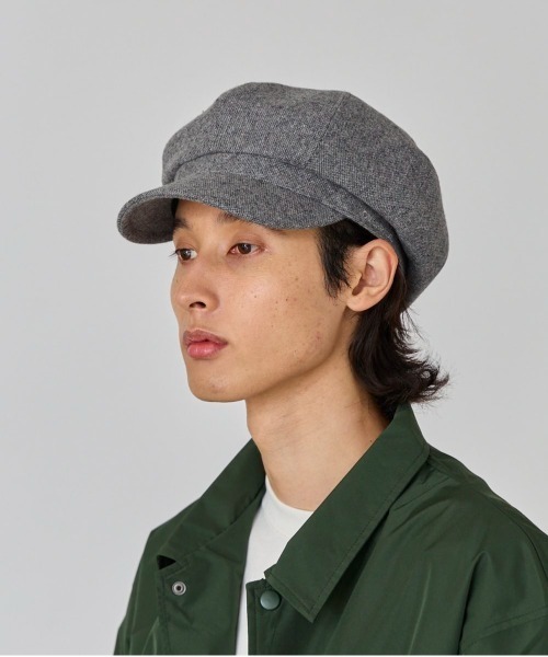 OVERRIDE(オーバーライド)の「OVERRIDE JP TWEED CASQUETTE(キャスケット・メンズ・グレー/ブラック/ネイビー・58cm/60cm)」の21枚目の写真