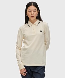 FRED PERRY フレッドペリー ポロシャツ 長袖 ベージュ系 FRED PERRY フレッドペリー 長袖ポロシャツ ベージュ L - メルカリ