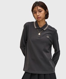 フレッドペリー長袖ポロシャツ ベージュ系 FRED PERRY｜フレッドペリーのポロシャツ（ベージュ系）通販