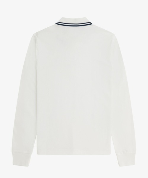 FRED PERRYフレッドペリー 長袖ポロシャツ　レディース　M ホワイト　白 FRED PERRYフレッドペリー 長袖ポロシャツ レディース M ホワイト 白