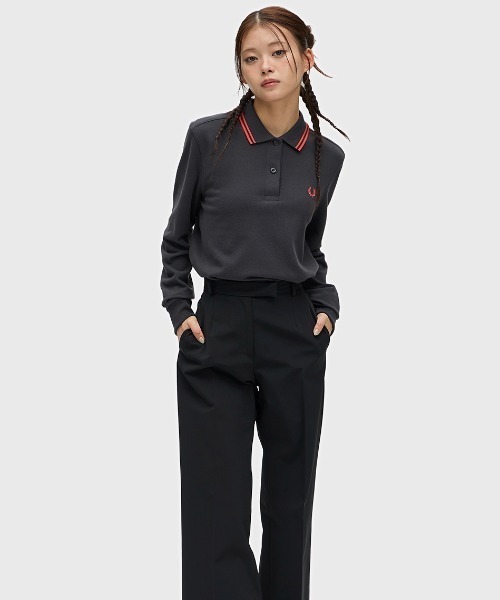 FREDPERRY フレッドペリー　長袖 ポロシャツ　ブラック 楽天市場】フレッドペリー Fredperry ポロシャツ 長袖 M3636