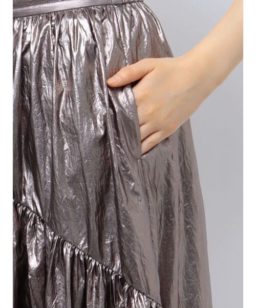 Ungrid（アングリッド）の「ギャザーデザインメタリックスカート（スカート・レディース・シルバー・FREE）」の22枚目の写真