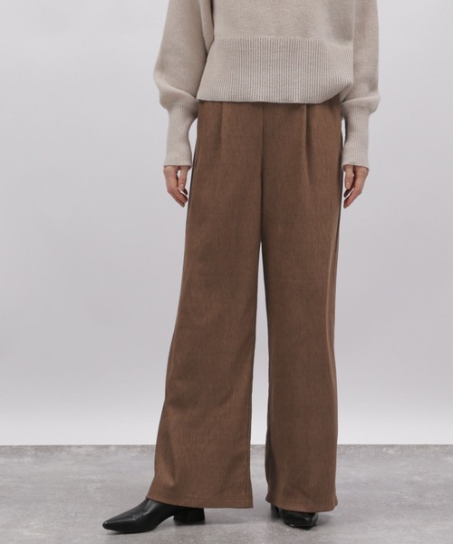 LAKOLE(ラコレ)の「クラッシュコードパンツ / 989695(その他パンツ・レディース・ブラウン/マスタード/ネイビー・SMALL/MEDIUM)」の1枚目の写真