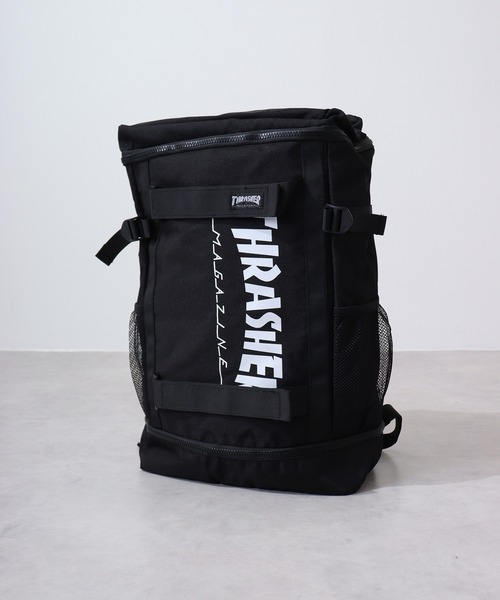 THRASHER(スラッシャー)の「THRASHER BOX RUCKSACK(バックパック/リュック・メンズ・ブラック/マルチ・FREE)」の7枚目の写真