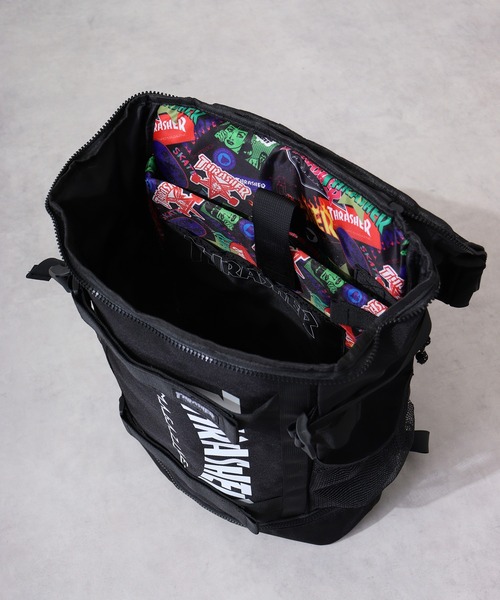 THRASHER(スラッシャー)の「THRASHER BOX RUCKSACK(バックパック/リュック・メンズ・ブラック/マルチ・FREE)」の9枚目の写真