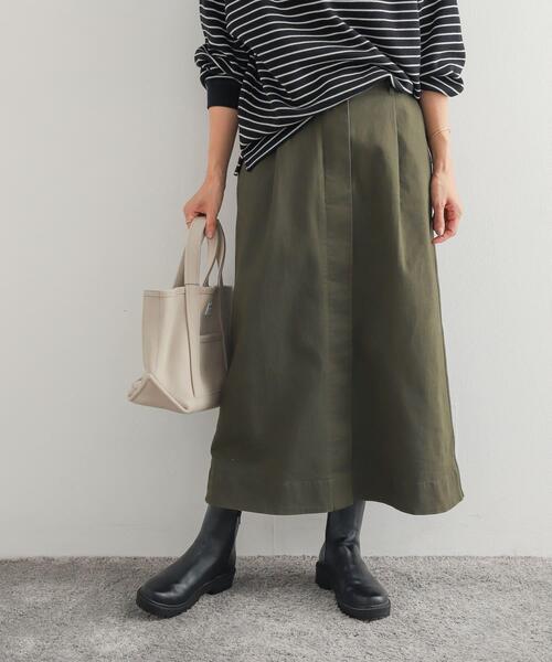 URBAN RESEARCH DOORS(アーバンリサーチドアーズ)の「Aラインチノスカート(スカート・レディース・カーキ/ブラック・MEDIUM)」の18枚目の写真