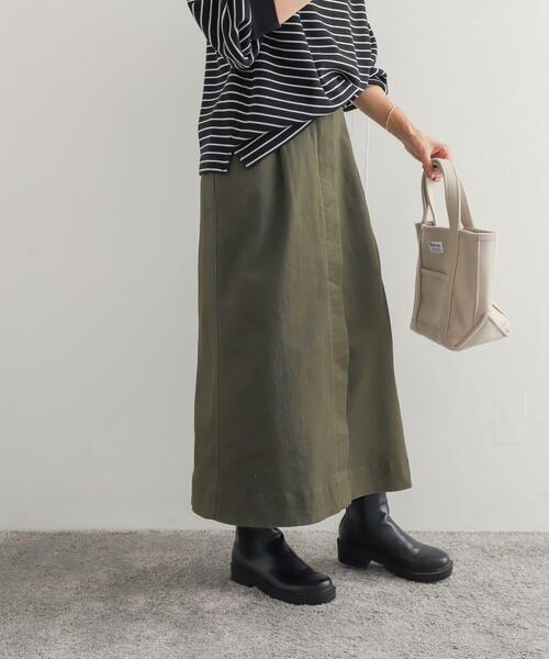 URBAN RESEARCH DOORS(アーバンリサーチドアーズ)の「Aラインチノスカート(スカート・レディース・カーキ/ブラック・MEDIUM)」の19枚目の写真