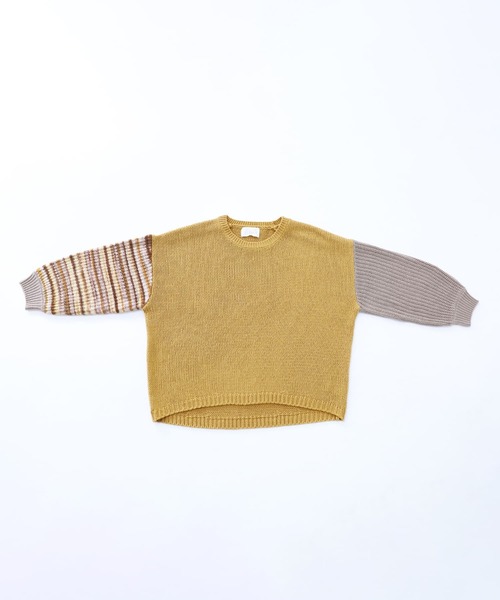 n'OrLABEL（ノアールレーベル）の「【廃盤】『ミックスカラー袖切替ローゲージニット』（ニット/セーター・レディース・マスタード/チャコール/アイボリー・FREE）」の17枚目の写真