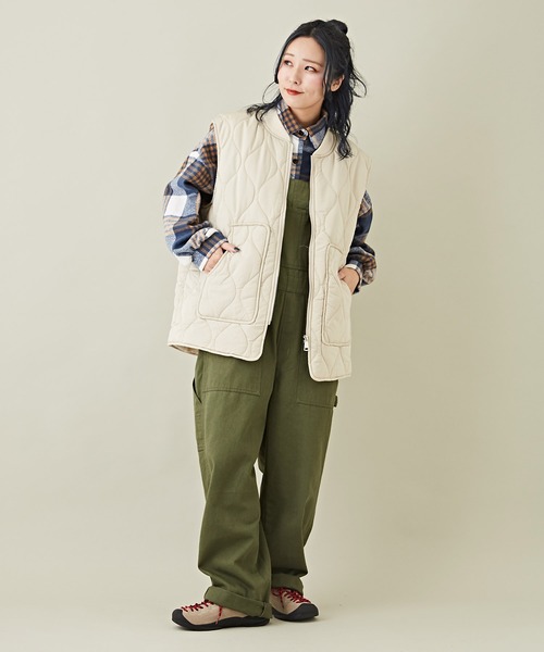 CUBE SUGAR（キューブシュガー）の「起毛チェックレギュラーシャツ（シャツ/ブラウス・レディース・ブラック/グリーン/ブルー/レッド・M）」の15枚目の写真